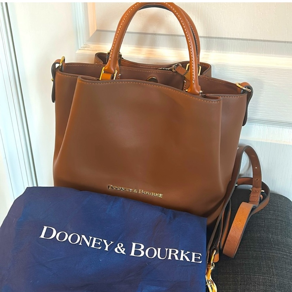 Dooney & Bourke Tan Leather Satchel